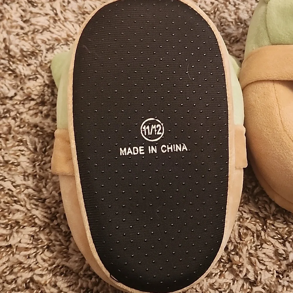 Star Wars, Disney Grogu Comfy Slippers, size 11/12 (Toddler)